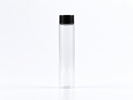 PET Röhrchen 100 ml – Schraubverschluss schwarz